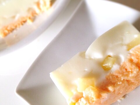 低カロリーのババロア風桃のヨーグルトケーキ レシピ 作り方 By Erika3362 楽天レシピ